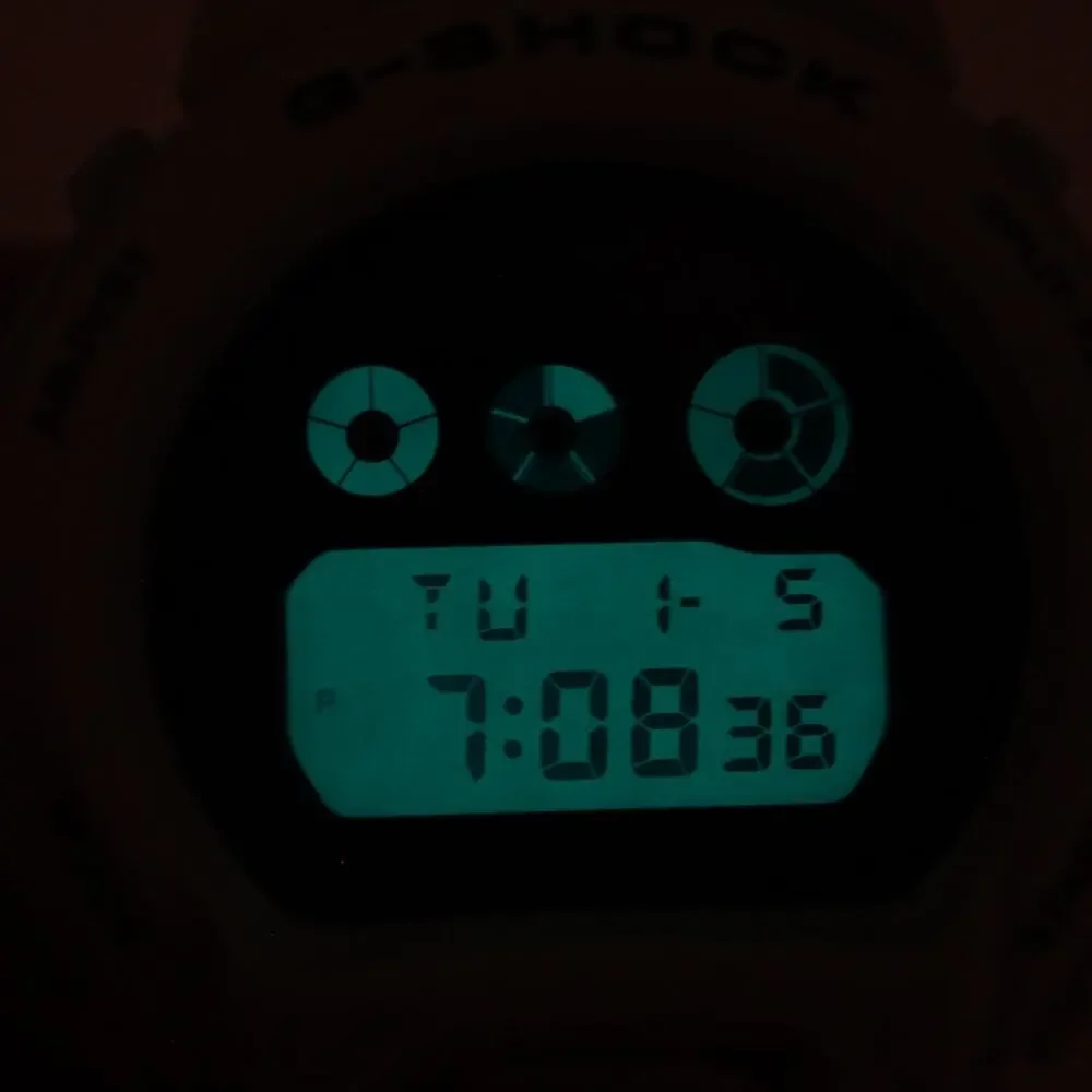 Casio G Shock DW-6900FS White 51mm Digital Watch Alarm Chrono w New Battery